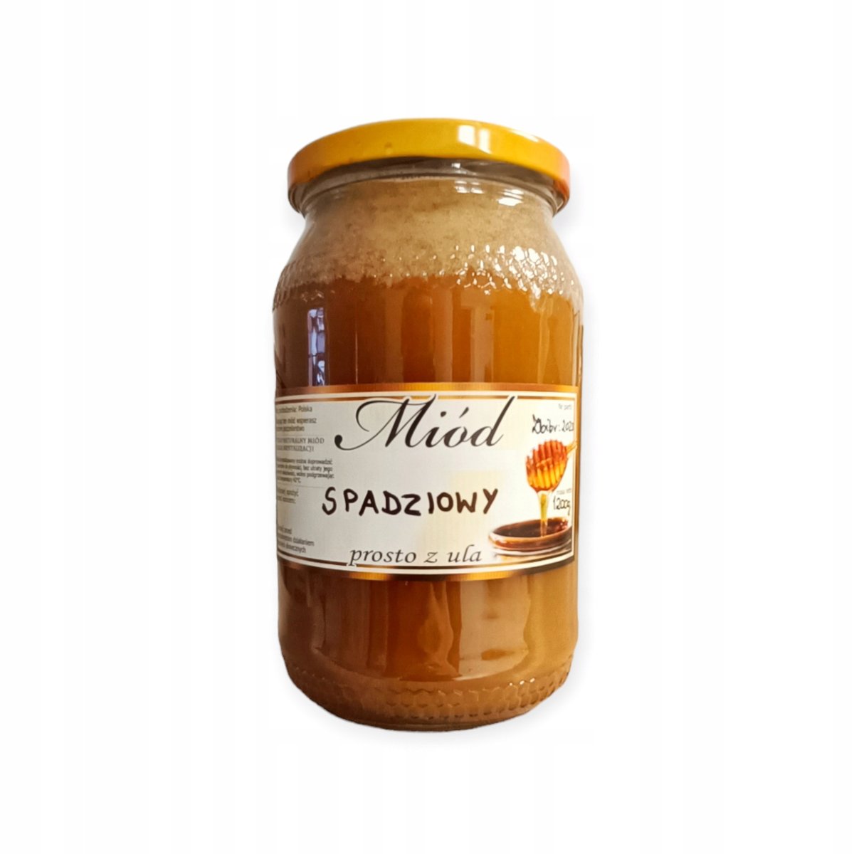 Miód Spadziowy Spadź liściasta 1200g intensywny smak naturalny 100% polski