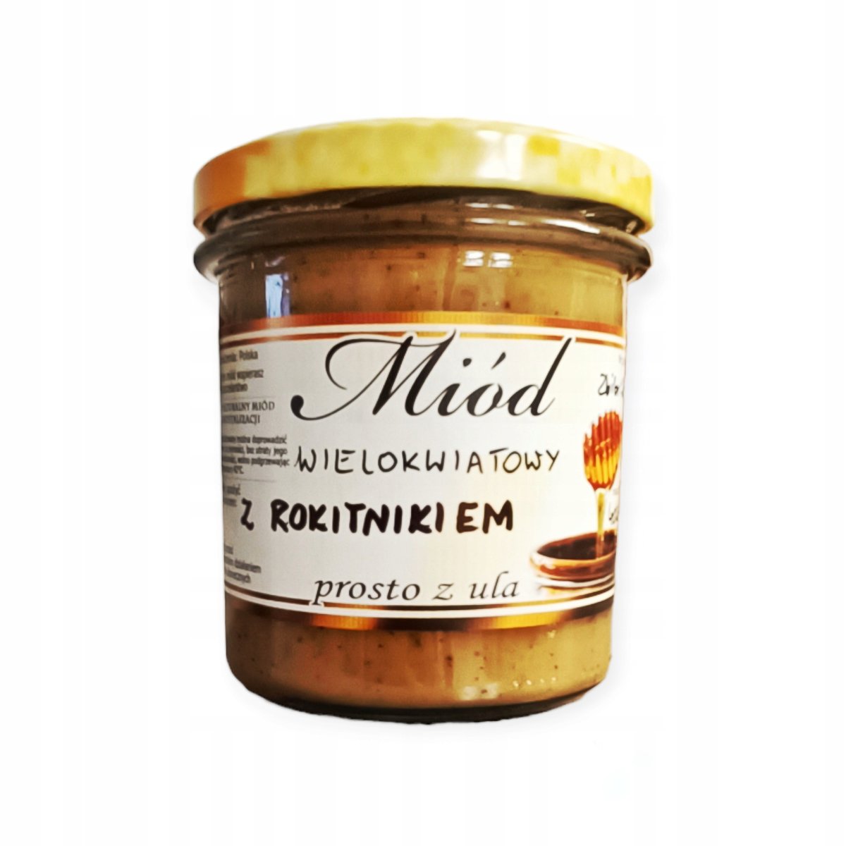 Miód Wielokwiatowy z Rokitnikiem 400g naturalny przeciwutleniacz Z POLSKI