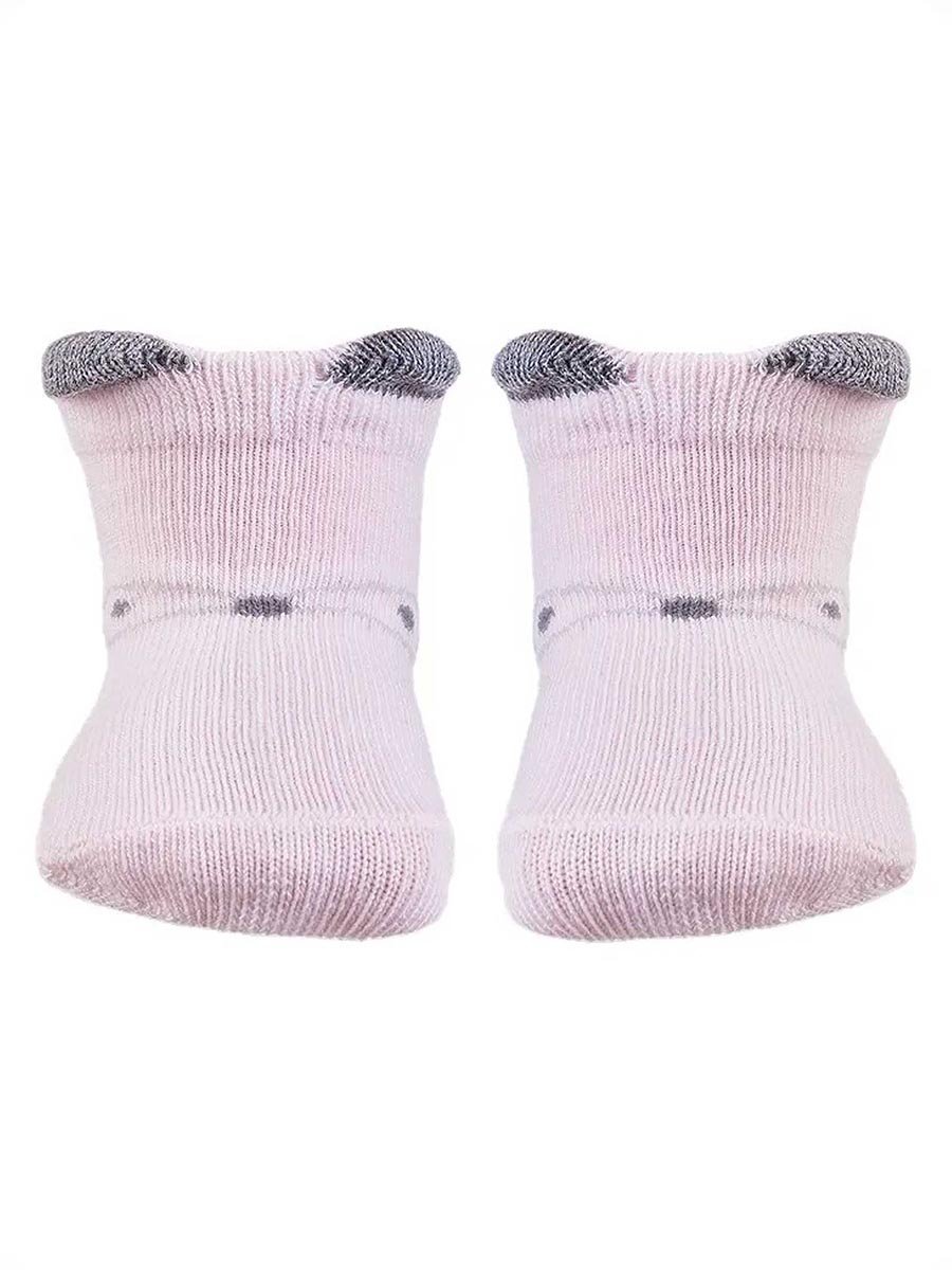 Stopki wzorowane z uszkami 3D, dziewczynka, różowy, Be Snazzy r.18/20