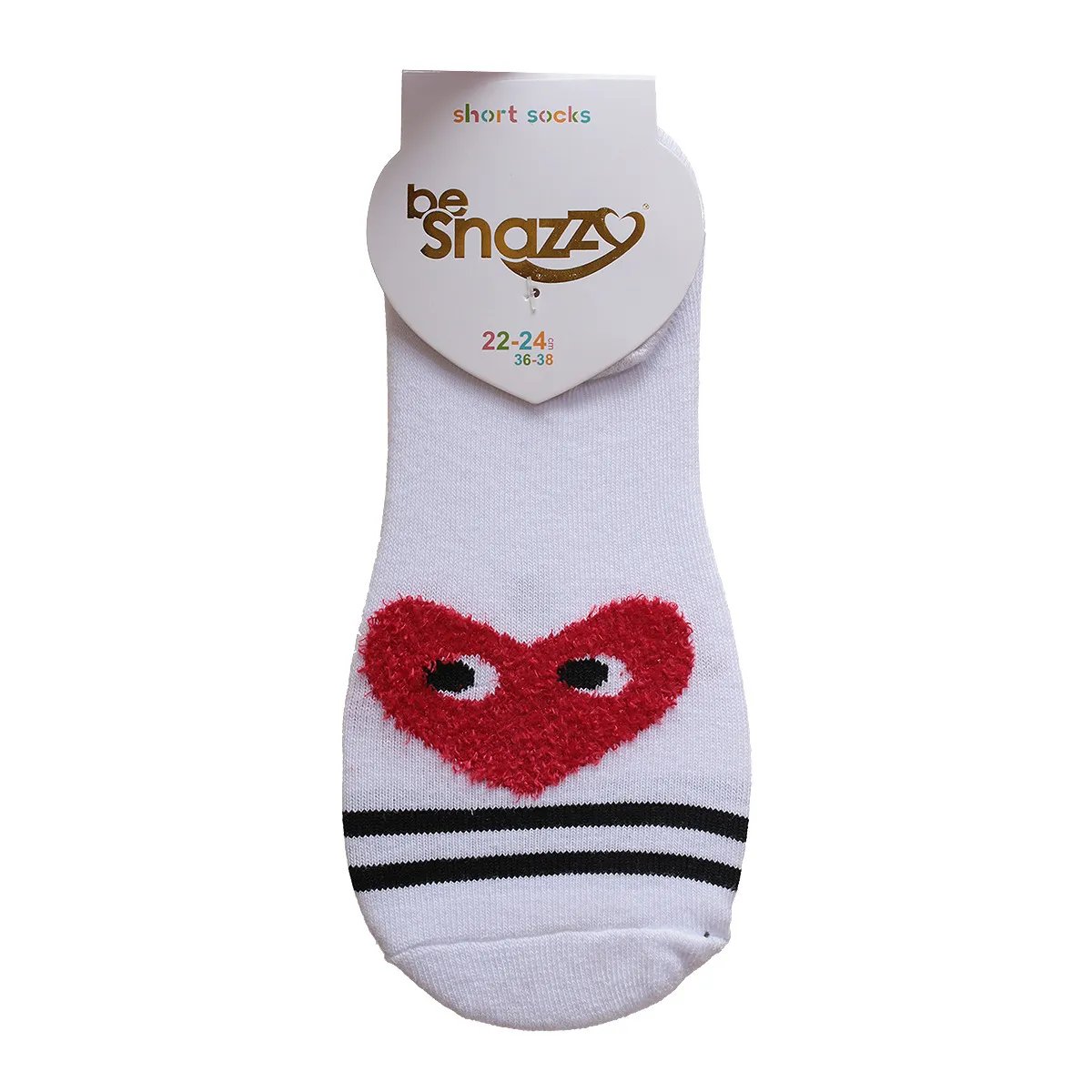 Dziewczęce stopki uchate serce biały Be Snazzy r.39/41