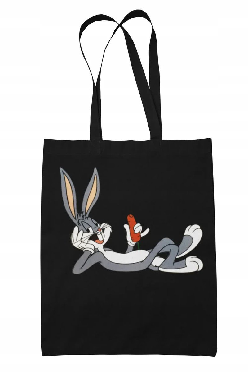 Torba Shopper-Materiał-Na Ramie-Prezen-Królik Bugs