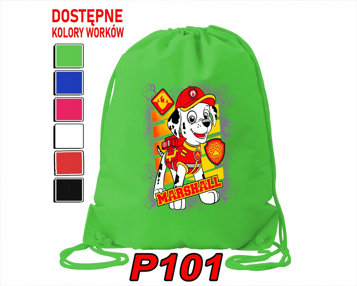 WOREK SZKOLNY NA WF BUTY SPORTOWY DLA DZIECKA PIESKI 5 WZORÓW + IMIĘ