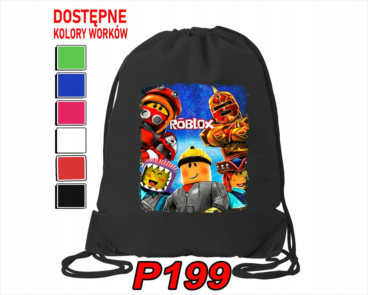 Worek Szkolny Na Wf Buty Sportowy Dla Dziecka Gry 5 Wzorów + Imię