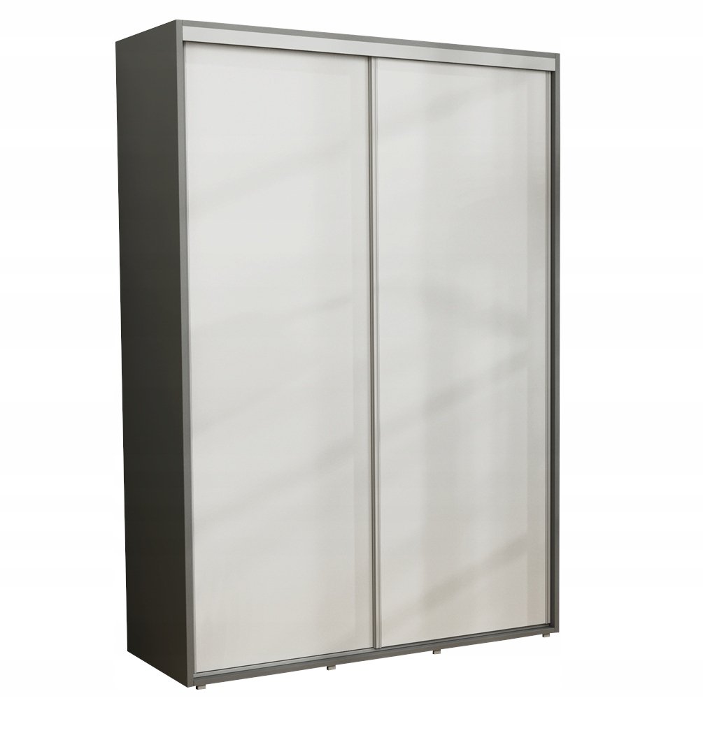 Nowoczesna Szafa Przesuwna Iga 170 x 242 ANTRACYT+BIAŁY Szafa Ubraniowa