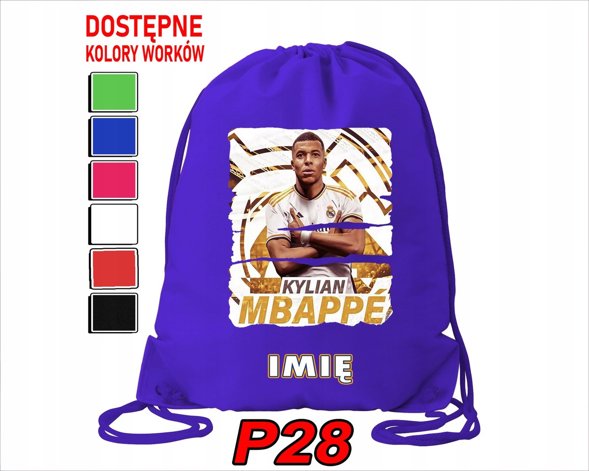 WOREK SZKOLNY NA WF TRENING BUTY SPORTOWY DLA FANA KILIAN MBAPPE REAL