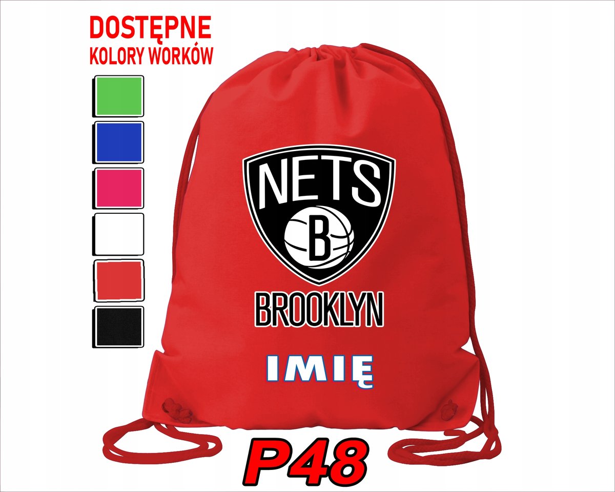 WOREK SZKOLNY NA WF TRENING BUTY SPORTOWY DLA FANA BROOKLYN NETS NBA