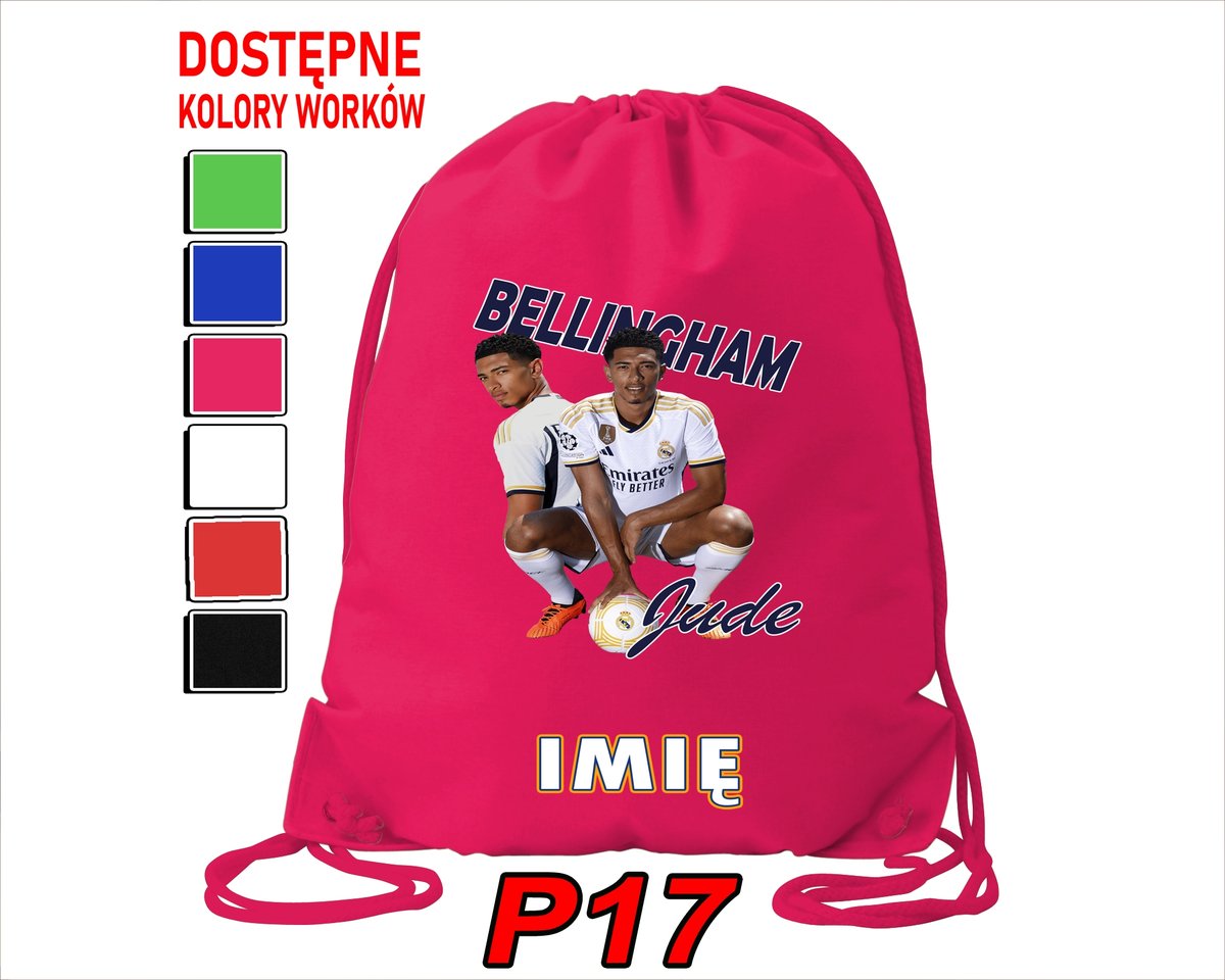 WOREK SZKOLNY NA WF TRENING BUTY SPORTOWY DLA FANA JUDE BELLINGHAM REAL