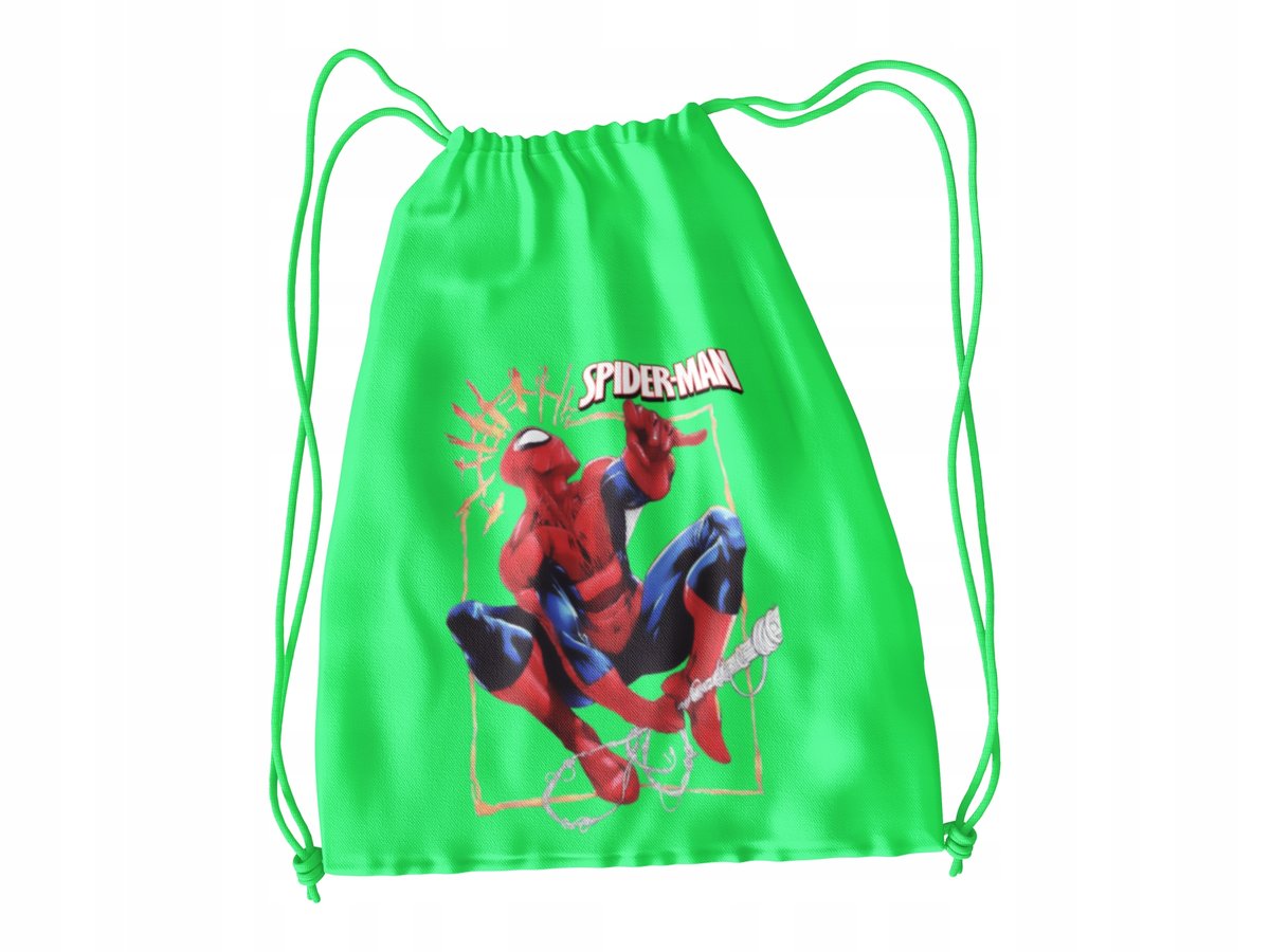 WOREK DO SZKOŁY WF/BUTY SPIDERMAN + IMIĘ