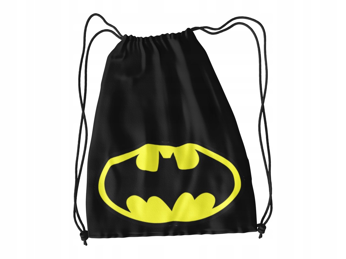 WOREK DO SZKOŁY WF/BUTY BATMAN + IMIĘ
