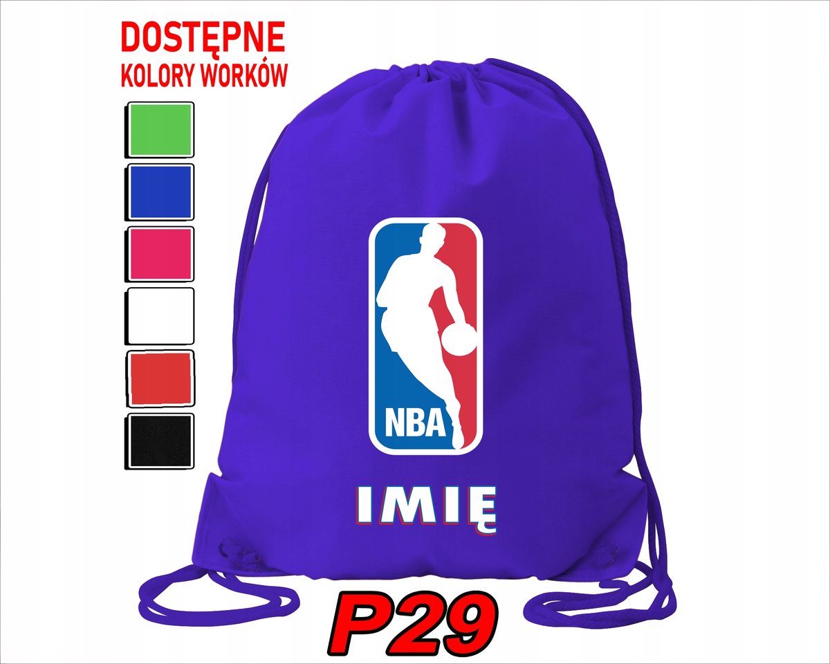 Worek Szkolny Na Wf Trening Buty Sportowy Dla Fana Nba Koszykówka Basket