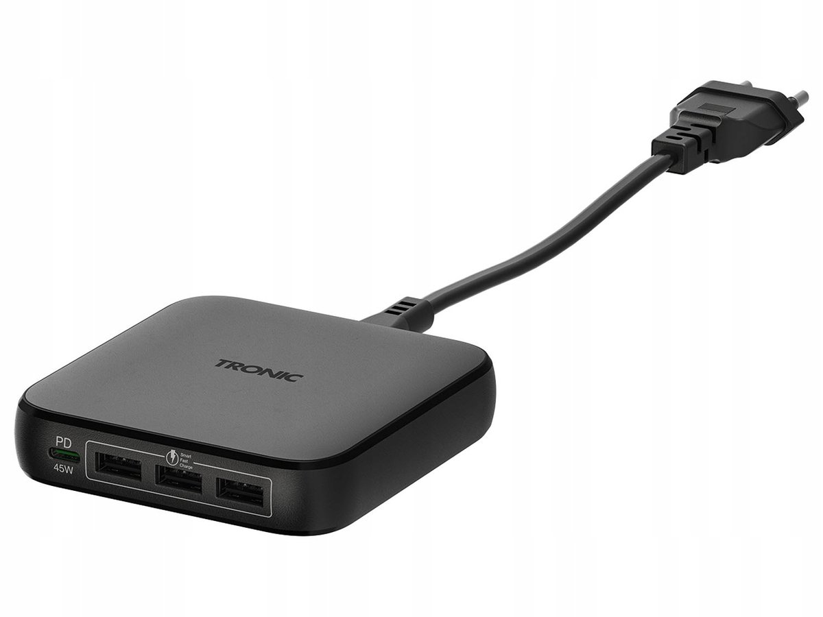 Ładowarka Fast charge stacja ładująca USB-A x 3 USB-C x 1 TRONIC