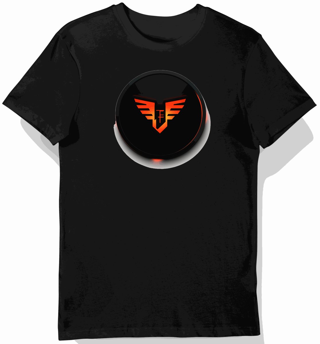 Koszulka męska czarna z motywem drużyny esportowej 5855 M