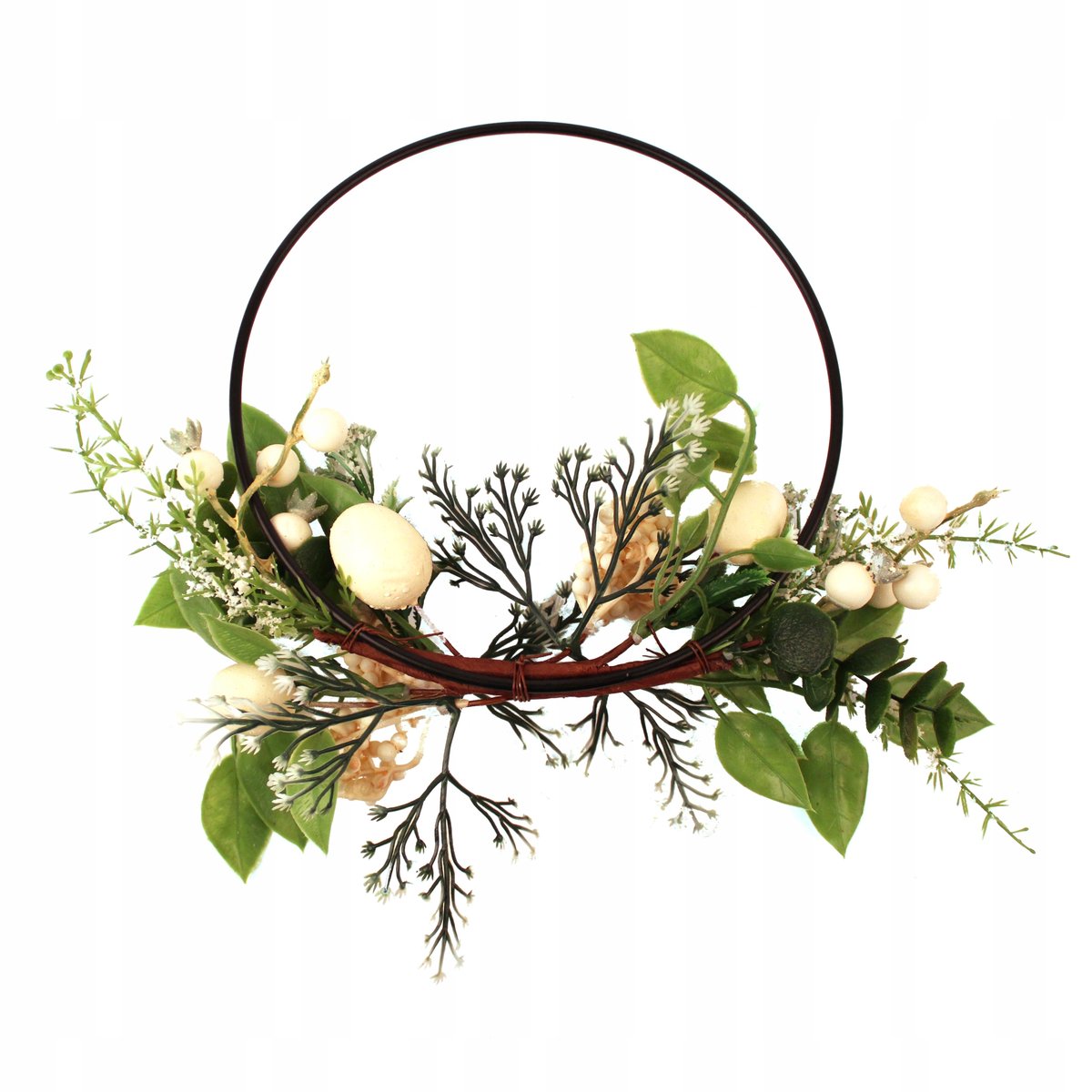 WIANEK DEKORACJA DO ZAWIESZENIA WIELKANCNA Z JAJKAMI ZIELONA NA DRZWI OKNO