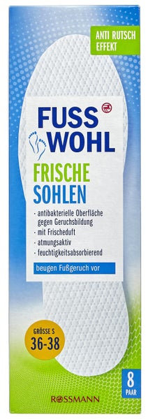 Fusswohl odświeżające wkładki do obuwia r.36-38 8