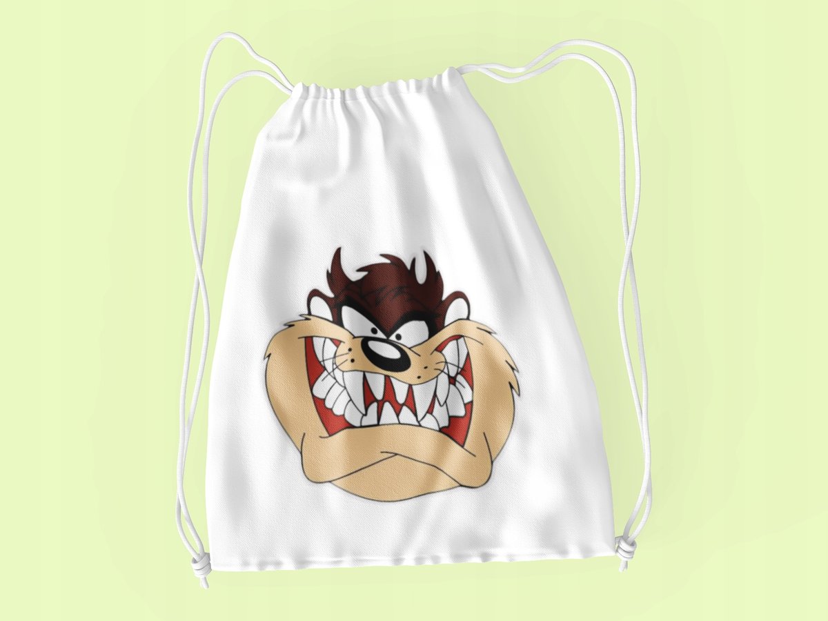 WOREK DO SZKOŁY WF/BUTY DIABEŁ TASMAŃSKI + IMIĘ