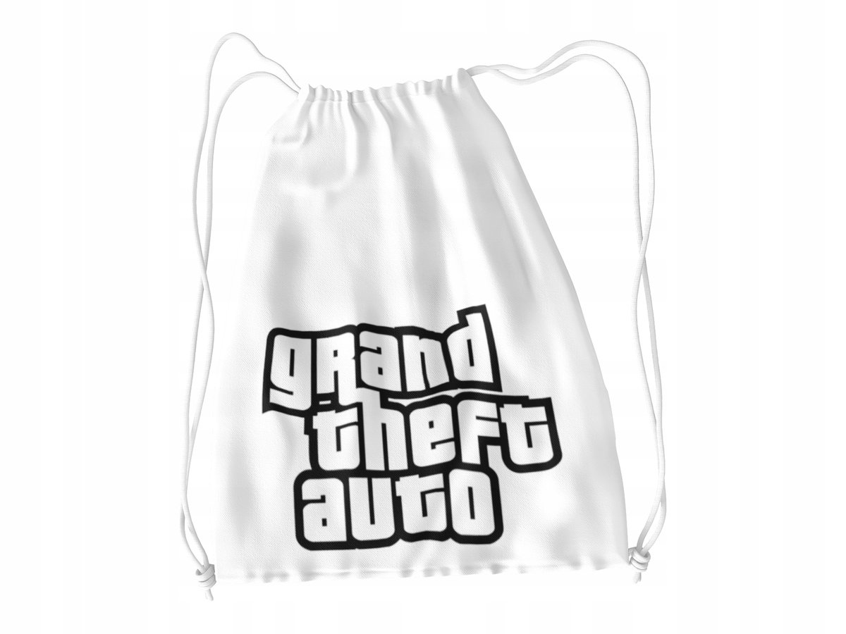WOREK DO SZKOŁY WF/BUTY GRAND THEFT AUTO + IMIĘ