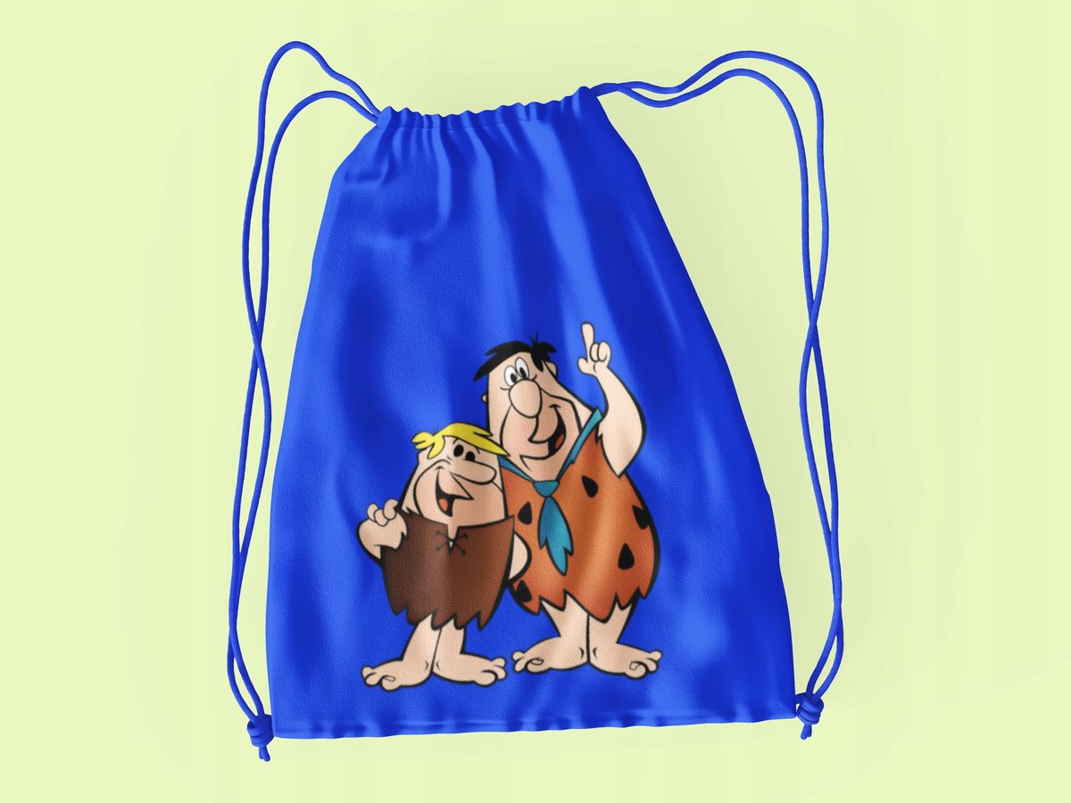 WOREK DO SZKOŁY WF/BUTY FLINSTONOWIE + IMIĘ