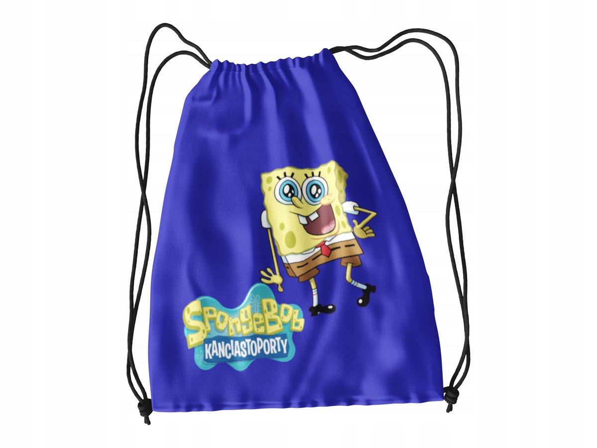 WOREK DO SZKOŁY WF BUTY SPORTOWY BAJKA DLA DZIECI GĄBKA + IMIĘ