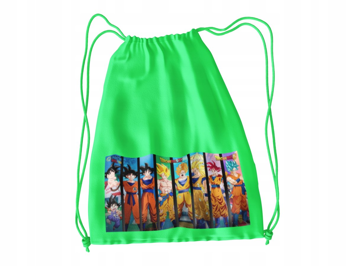 WOREK DO SZKOŁY WF/BUTY DRAGONBALL + IMIĘ