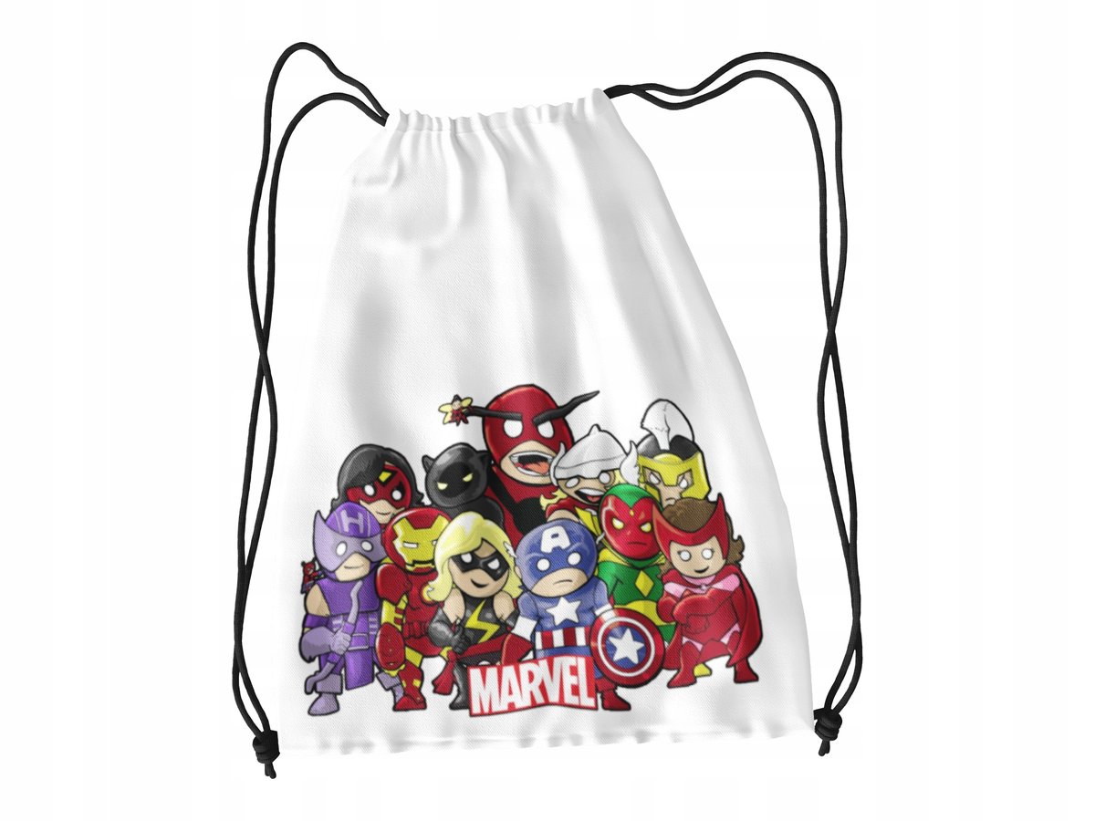 WOREK DO SZKOŁY WF/BUTY AVENGERS MAR + IMIĘ