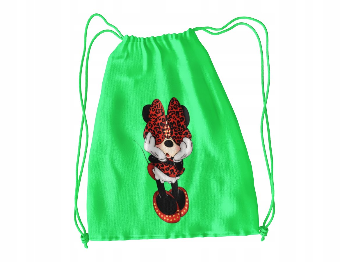 WOREK DO SZKOŁY WF/BUTY MYSZKA MINNIE + IMIĘ