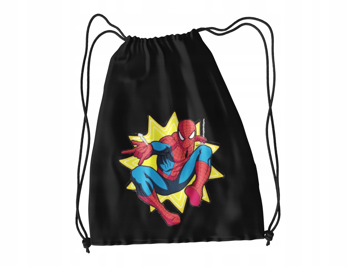 WOREK DO SZKOŁY WF/BUTY SPIDERMAN + IMIĘ