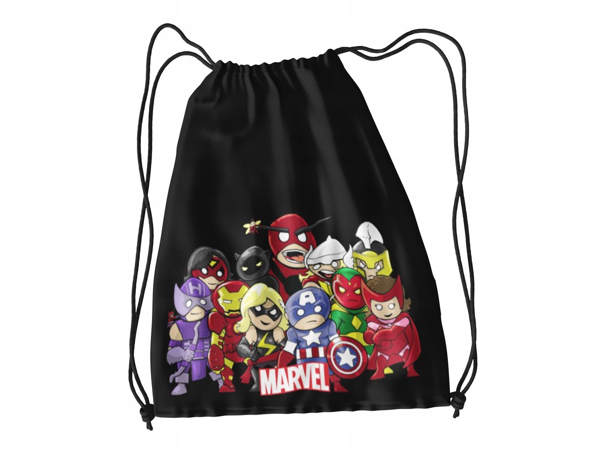 WOREK DO SZKOŁY WF/BUTY AVENGERS MAR + IMIĘ