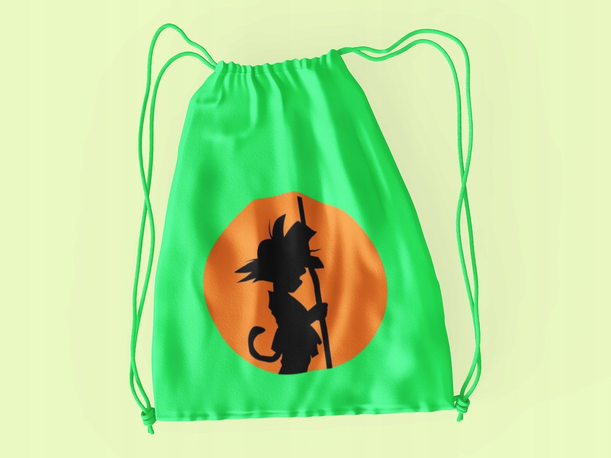 WOREK DO SZKOŁY WF/BUTY DRAGONBALL + IMIĘ