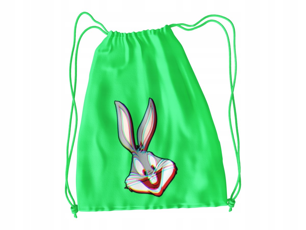 WOREK DO SZKOŁY WF/BUTY KRÓLIK BUGS + IMIĘ