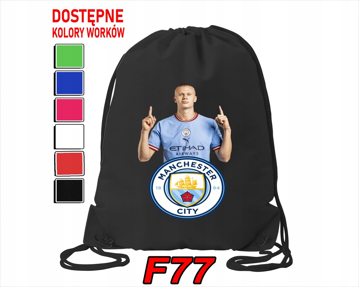 WOREK SZKOLNY NA WF SPORTOWY ERLING HAALAND PIŁKARZ CITY - IMIĘ