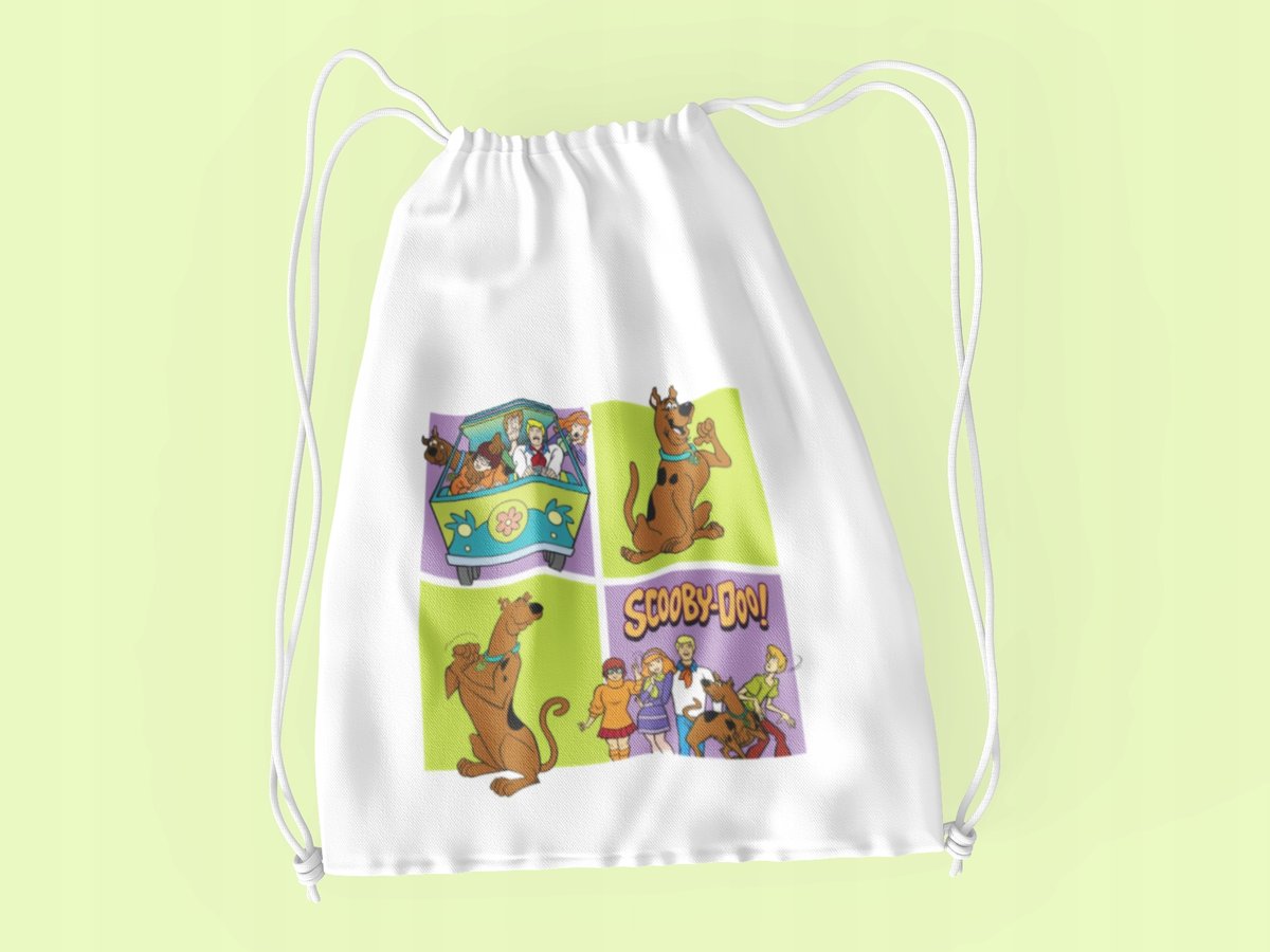 WOREK DO SZKOŁY WF/BUTY SCOOBY DOO + IMIĘ