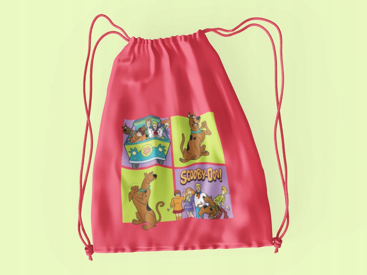 WOREK DO SZKOŁY WF/BUTY SCOOBY DOO + IMIĘ