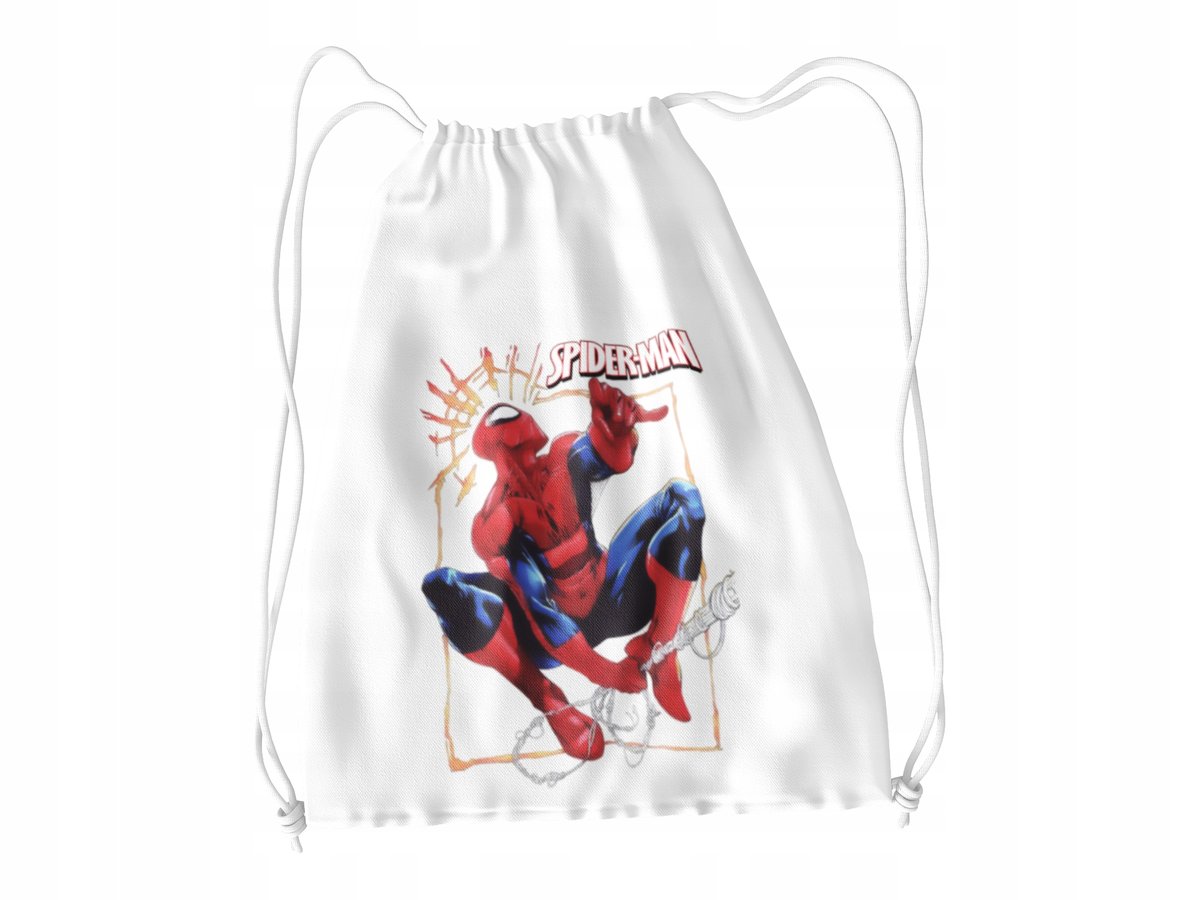 WOREK DO SZKOŁY WF/BUTY SPIDERMAN + IMIĘ