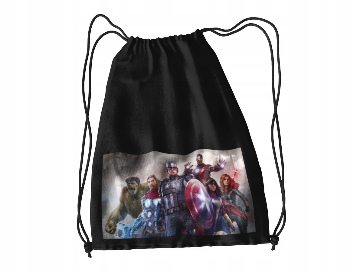 WOREK DO SZKOŁY WF/BUTY AVENGERS + IMIĘ