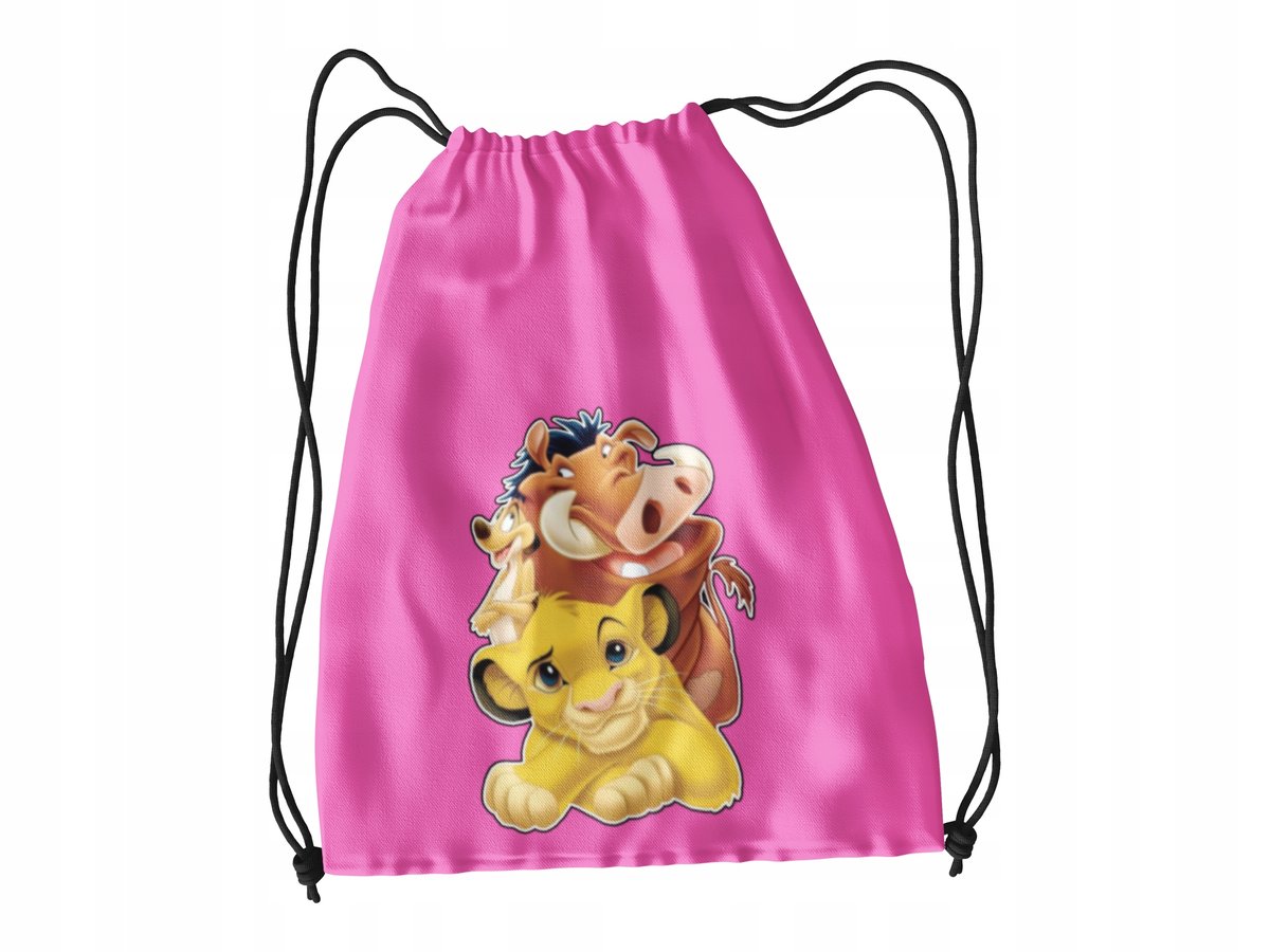 WOREK DO SZKOŁY WF/BUTY KRÓL LEW + IMIĘ GRATI