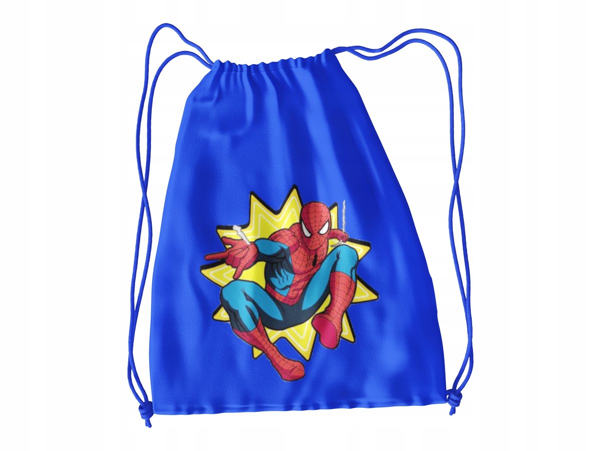 WOREK DO SZKOŁY WF/BUTY SPIDERMAN + IMIĘ