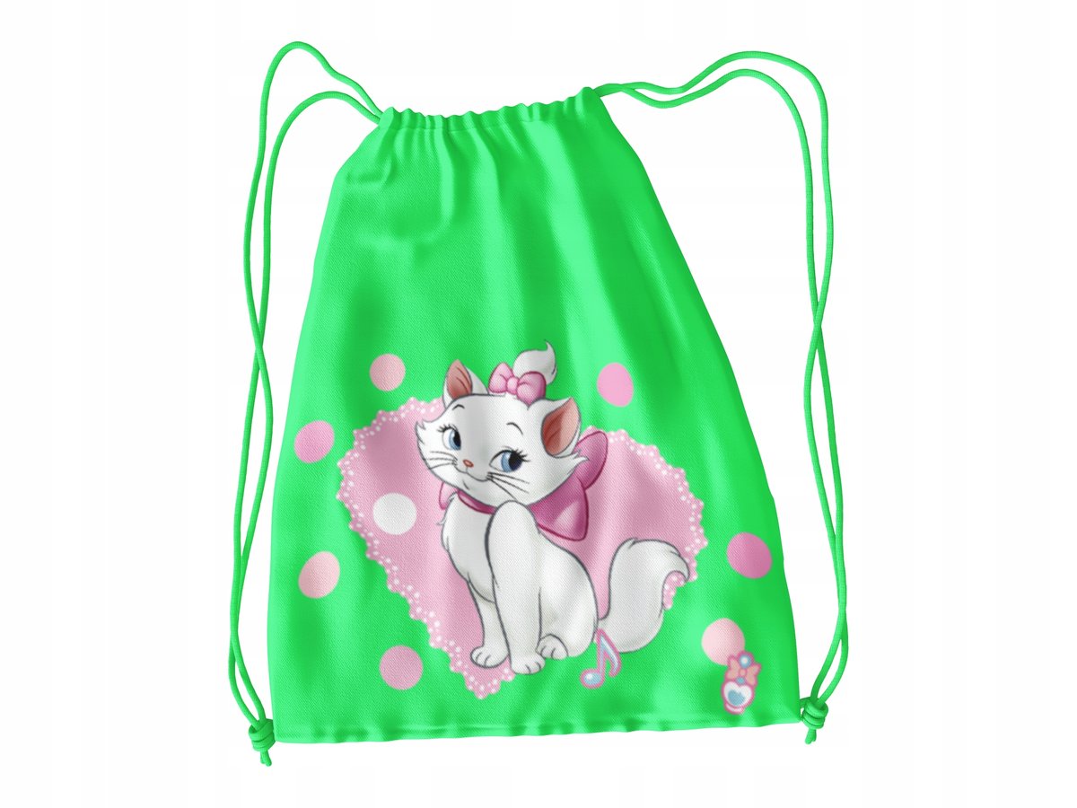 WOREK DO SZKOŁY WF/BUTY KOTEK MARIE + IMIĘ