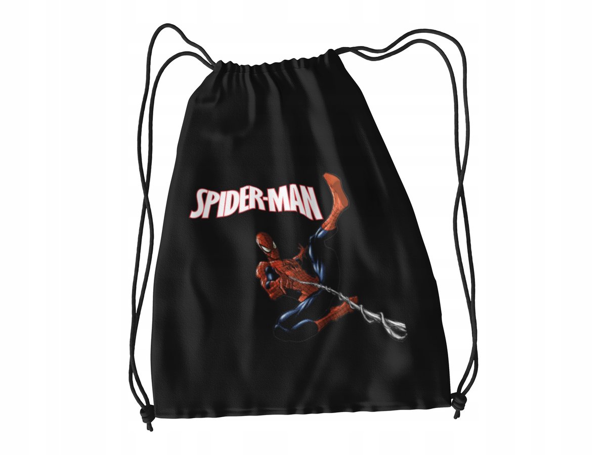 WOREK DO SZKOŁY WF/BUTY SPIDERMAN + IMIĘ
