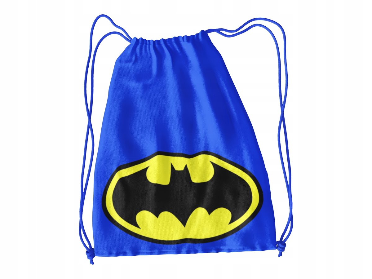 WOREK DO SZKOŁY WF/BUTY BATMAN + IMIĘ