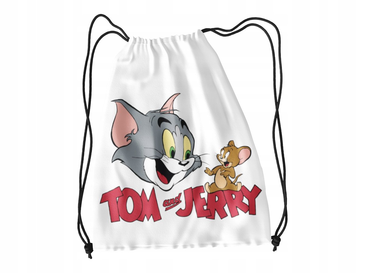 WOREK DO SZKOŁY WF/BUTY TOM I JERRY + IMIĘ