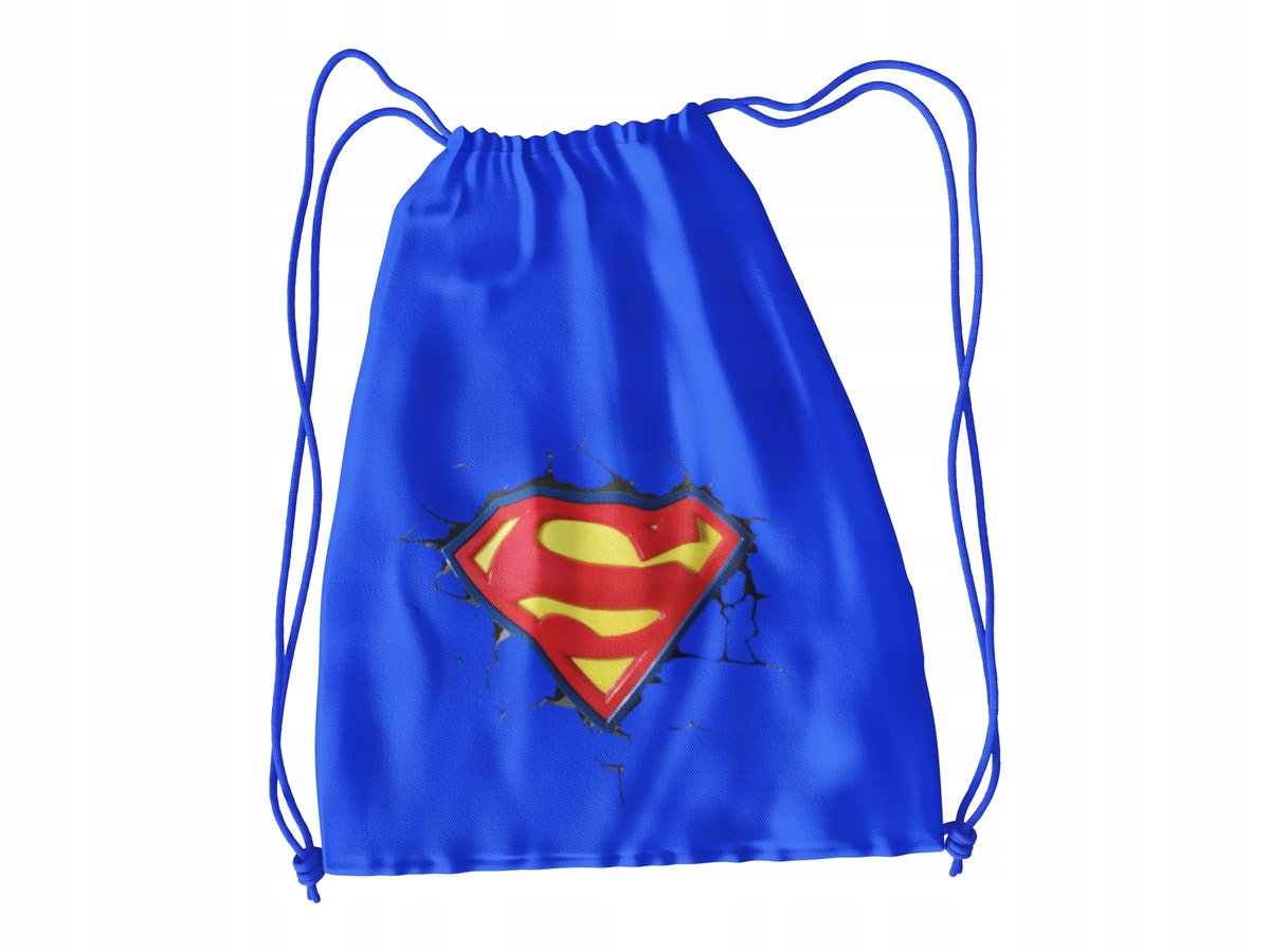 WOREK DO SZKOŁY WF/BUTY SUPERMAN + IMIĘ