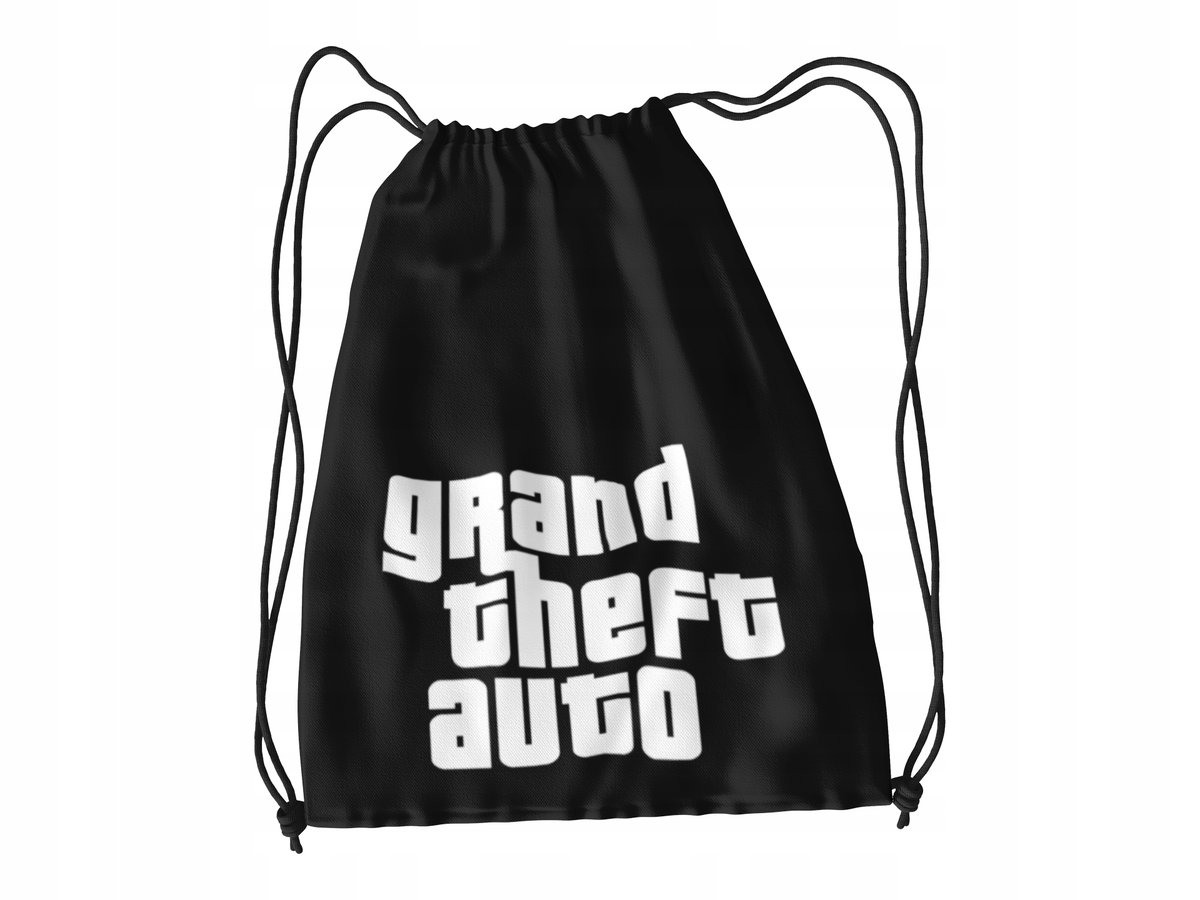 WOREK DO SZKOŁY WF/BUTY GRAND THEFT AUTO + IMIĘ