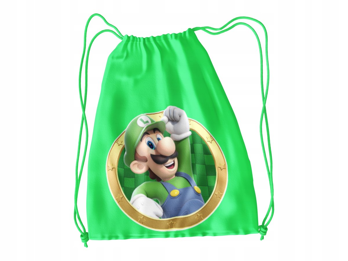 WOREK DO SZKOŁY WF/BUTY SUPER MARIO + IMIĘ