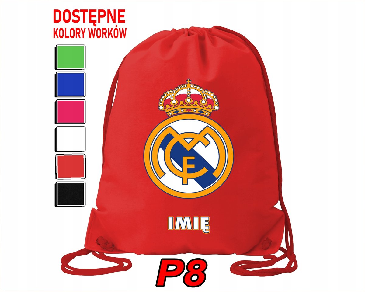 WOREK SZKOLNY NA WF TRENING BUTY SPORTOWY DLA FANA REAL MADRYT KLUBY