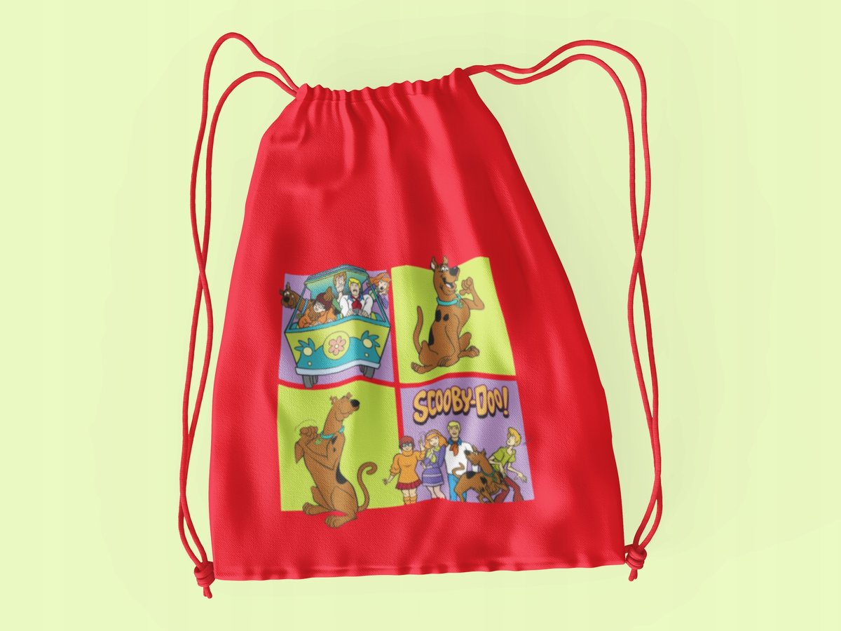 Worek Do Szkoły Wf/Buty Scooby Doo + Imię