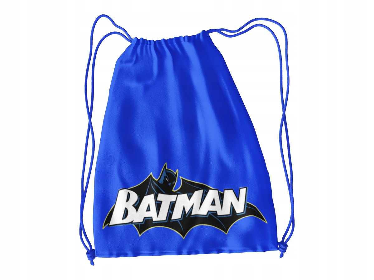 WOREK DO SZKOŁY WF/BUTY BATMAN + IMIĘ