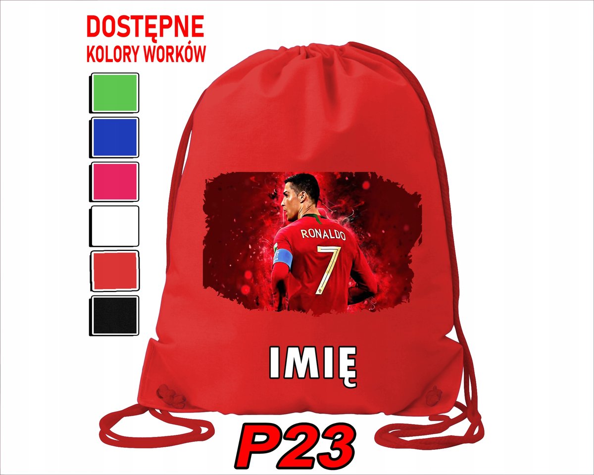 WOREK SZKOLNY NA WF TRENING BUTY SPORTOWY DLA FANA CRISTIANO RONALDO CR7