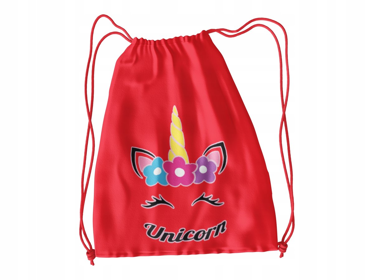 Worek Do Szkoły Wf/Buty Unicorne Konie+Imię