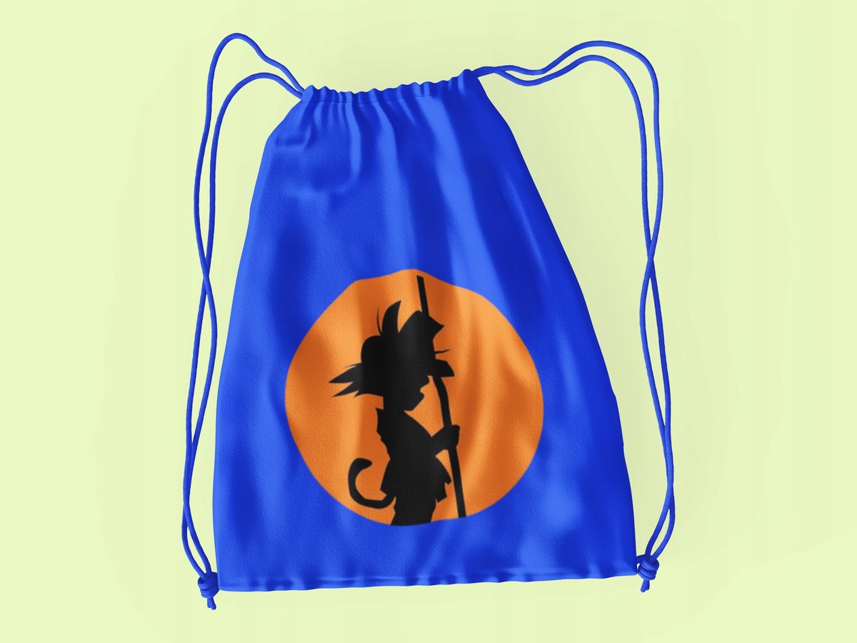 WOREK DO SZKOŁY WF/BUTY DRAGONBALL + IMIĘ