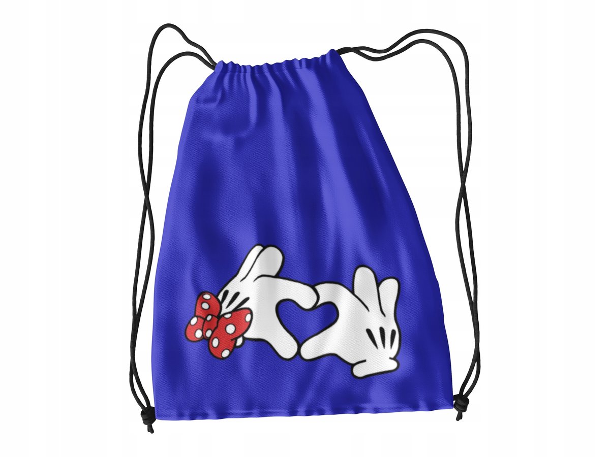 WOREK DO SZKOŁY WF/BUTY MYSZKA MIKI + IMIĘ